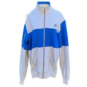 Nike long sleeve full zip, men’s size XL,  gray/blue